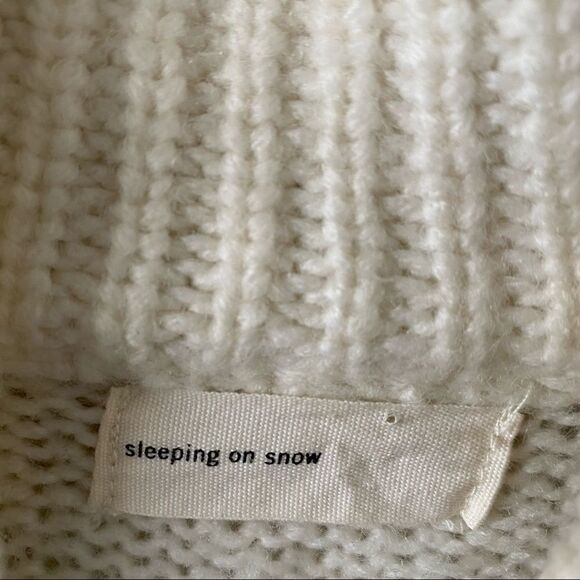 Anthro-“Sleeping On Snow” Embroidered Sweater - Picture 9 of 12